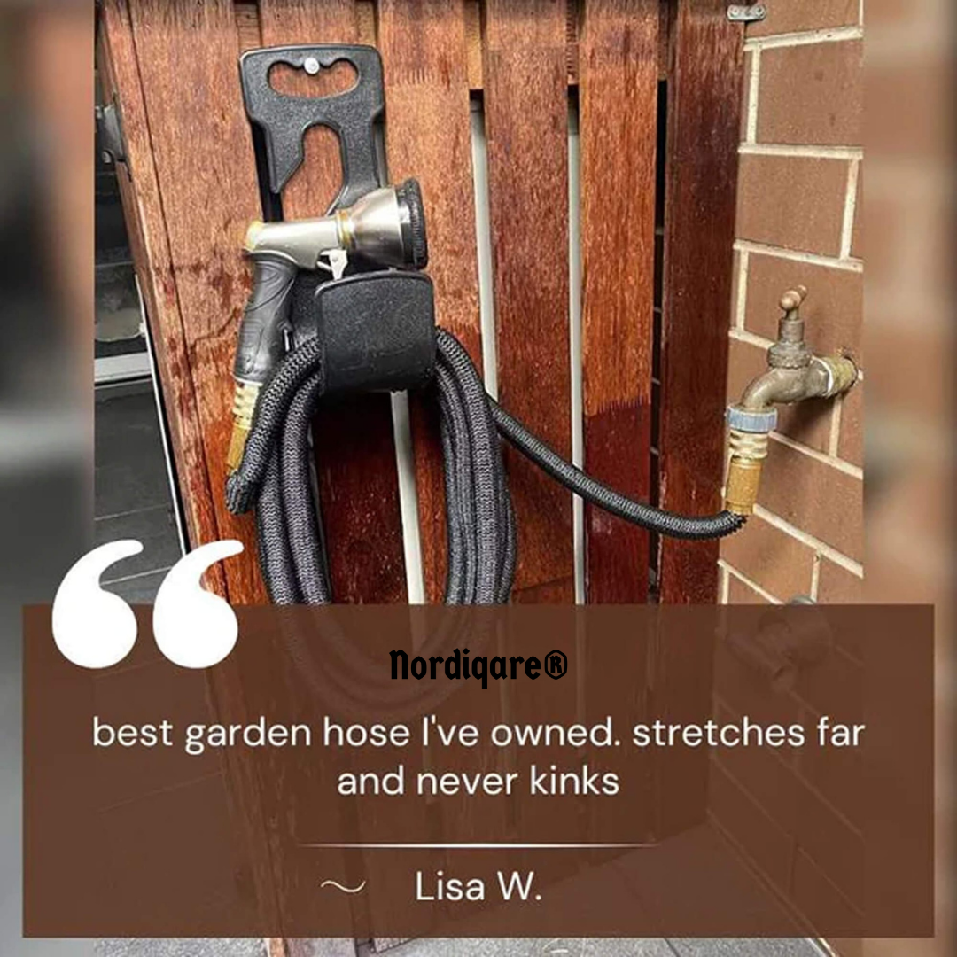 Expandable Garden Hose – Leak-Proof Hose with 8-Function Spray Nozzle
