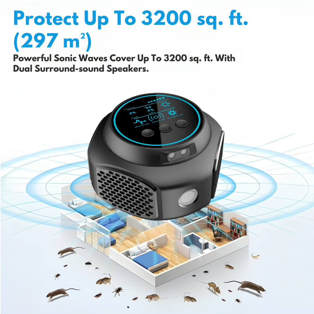 Ultrasonic Rodent Repellent Plug-In for Home and Garden