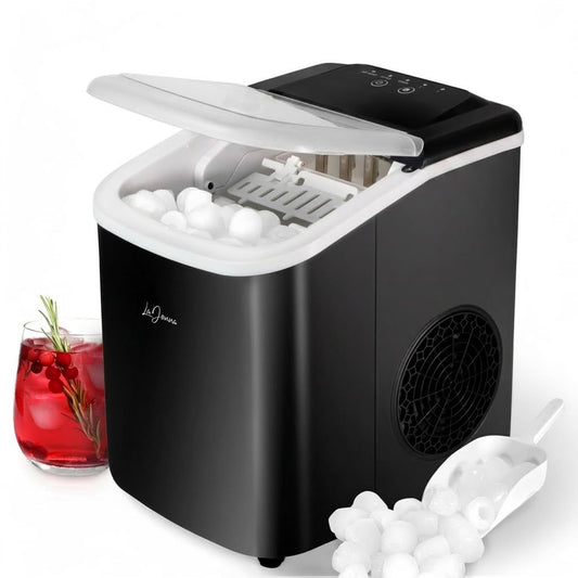 Compact Ice Maker – Self-Cleaning, 2 Ice Sizes, Portable Countertop