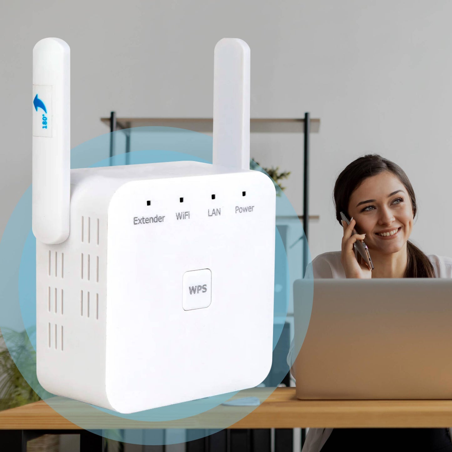 Dual-Band WiFi Range Extender for Home Signal Boosting