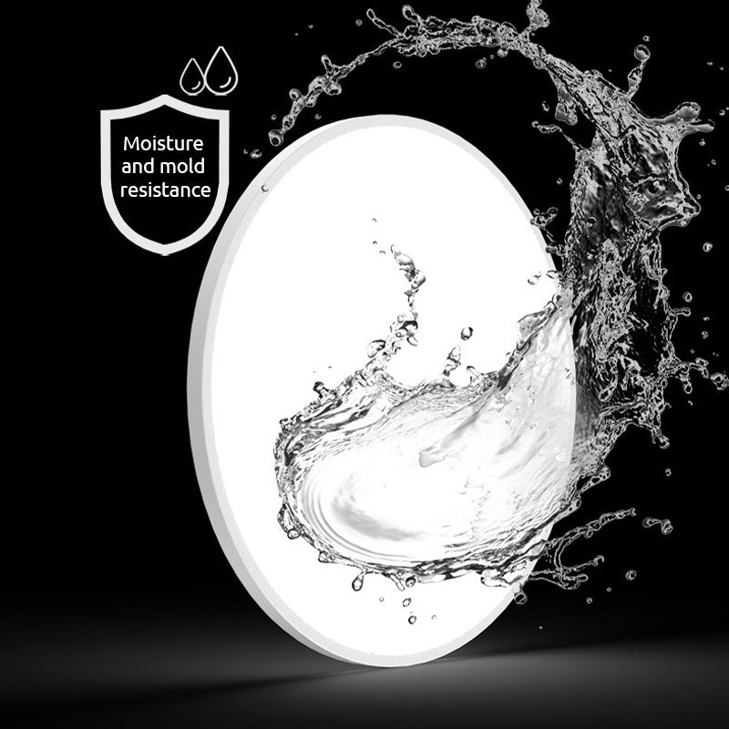 AquaCrest | Sleek Round Flush Mount Ceiling Light for Bathrooms & Balconies