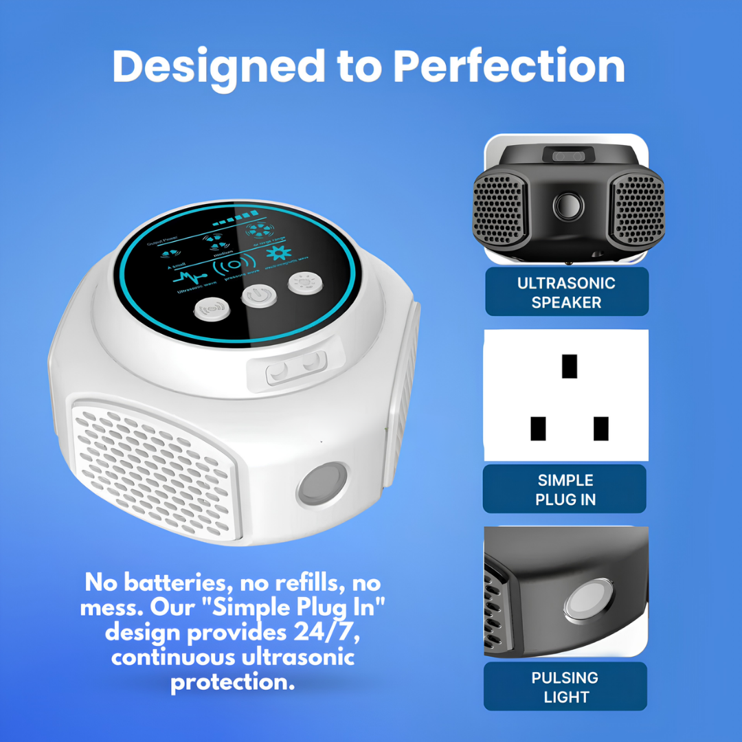 Ultrasonic Rodent Repellent Plug-In for Home and Garden