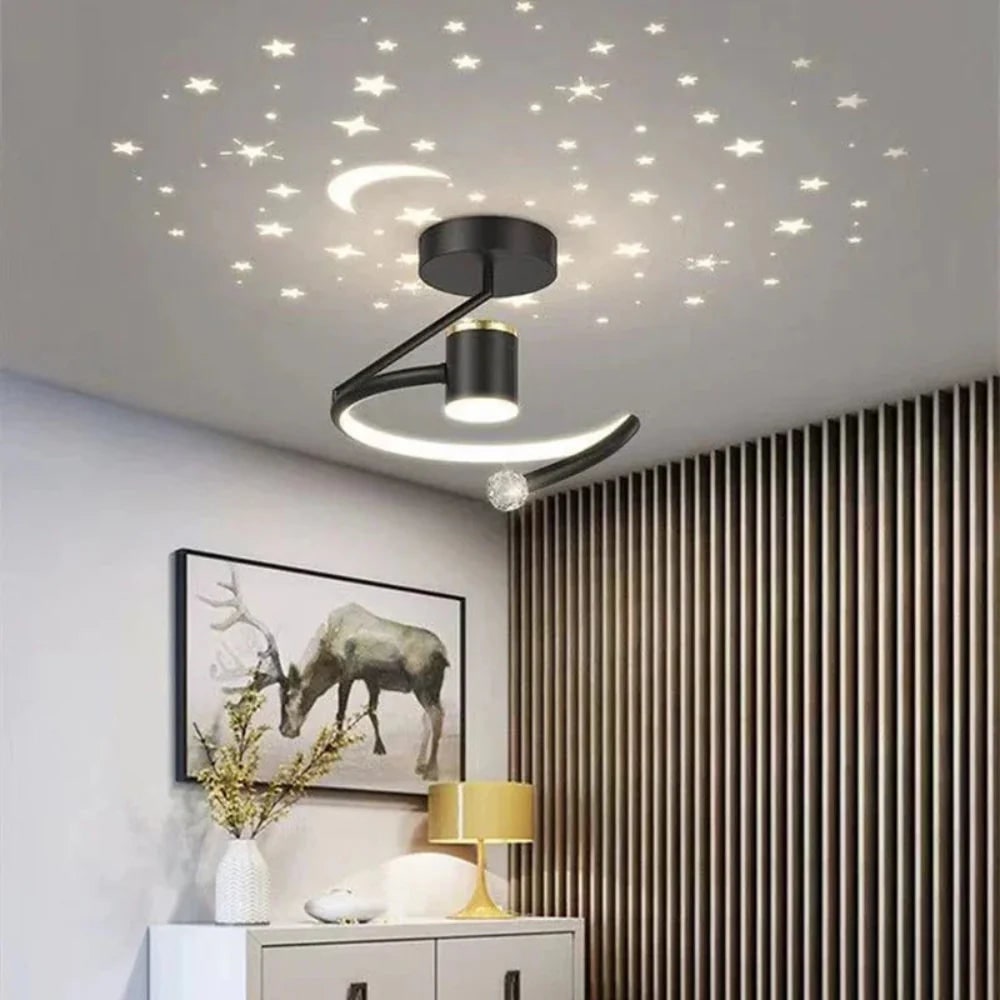 StarGlow | Children's Dimmable LED Ceiling Light with Star Projection
