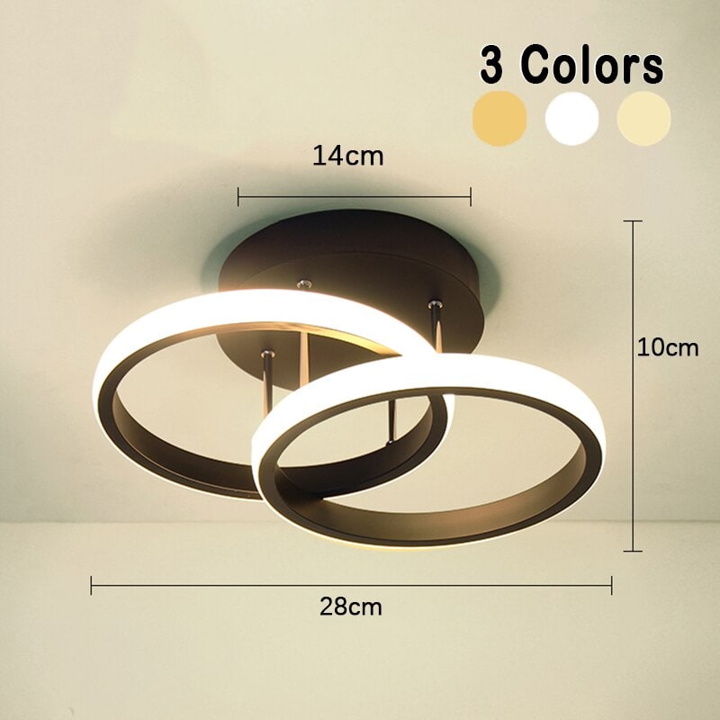 RingLux | Low-Profile LED Ceiling Light with Overlapping Ring Design