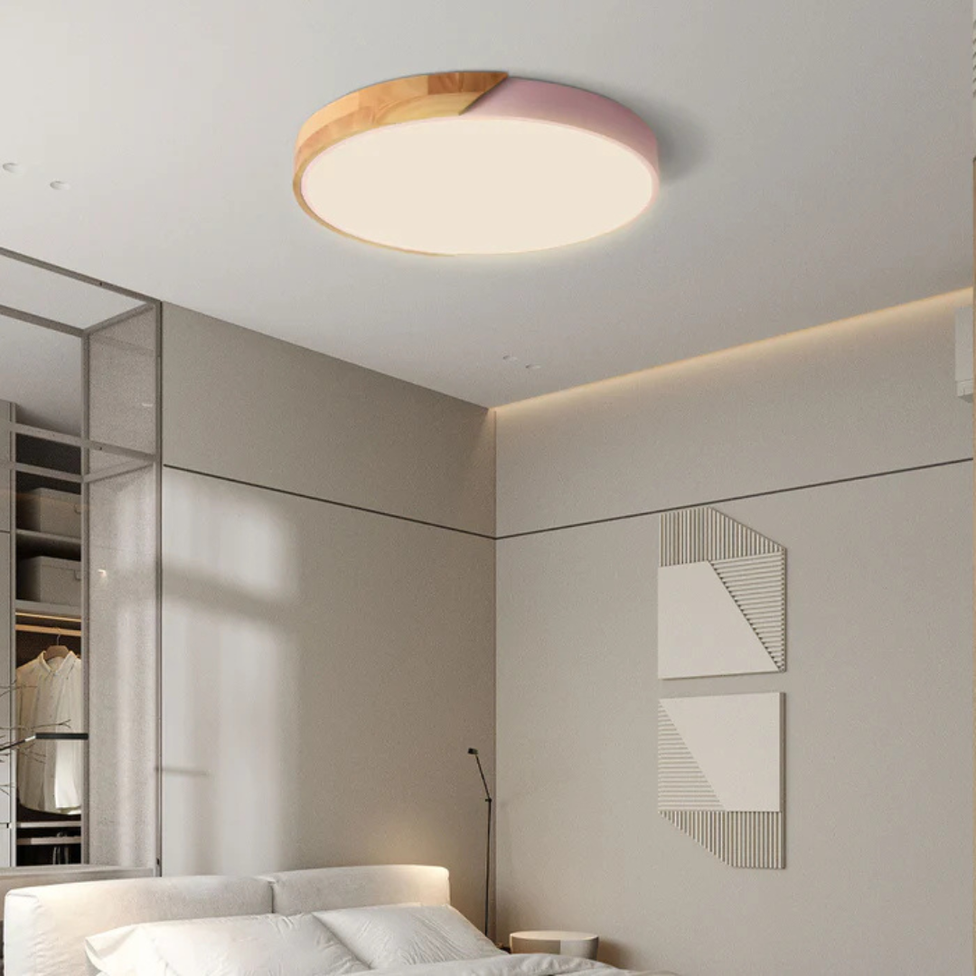 SkovGlow  - Scandinavian Wooden LED Ceiling Light