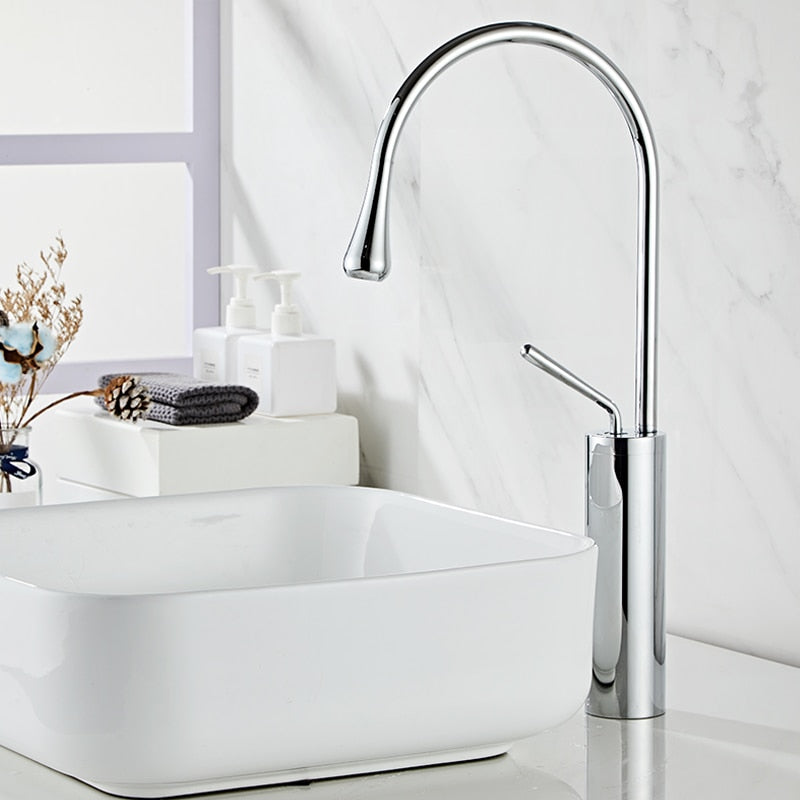 AquaTwist | Premium Bathroom Faucet – Rotating Spout Design for Modern Bathrooms