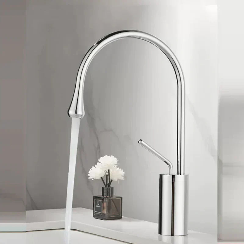 AquaTwist | Premium Bathroom Faucet – Rotating Spout Design for Modern Bathrooms