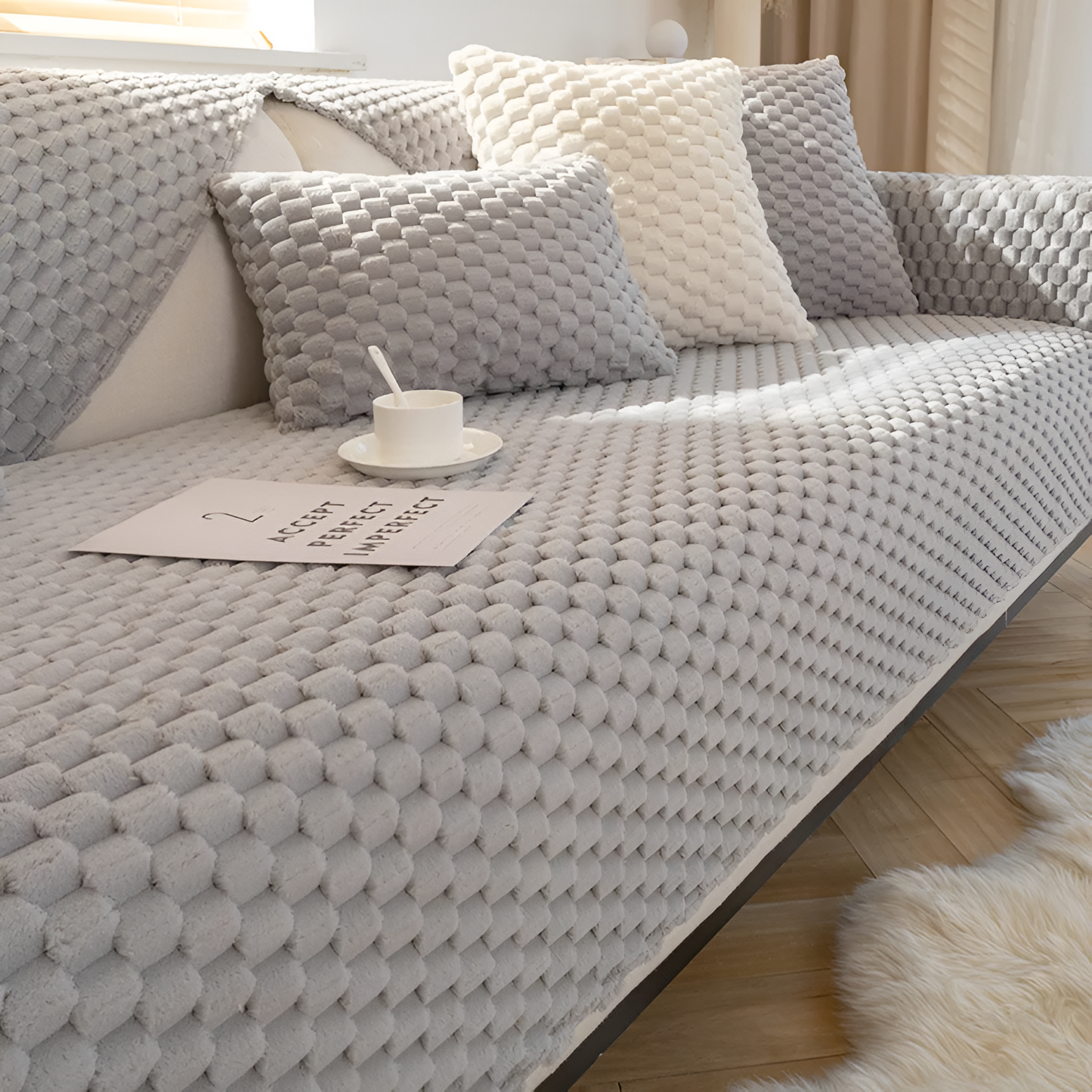 CushionLuxe | Elegant Non-Slip Sofa Cushion for Protection & Comfort