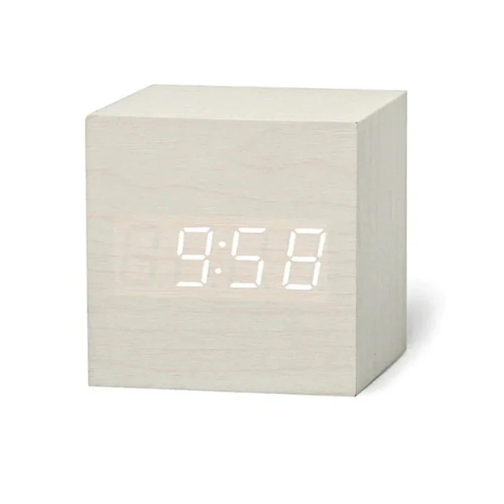 Mini LED Alarm Clock – Compact Digital Clock with Night Mode for Desk