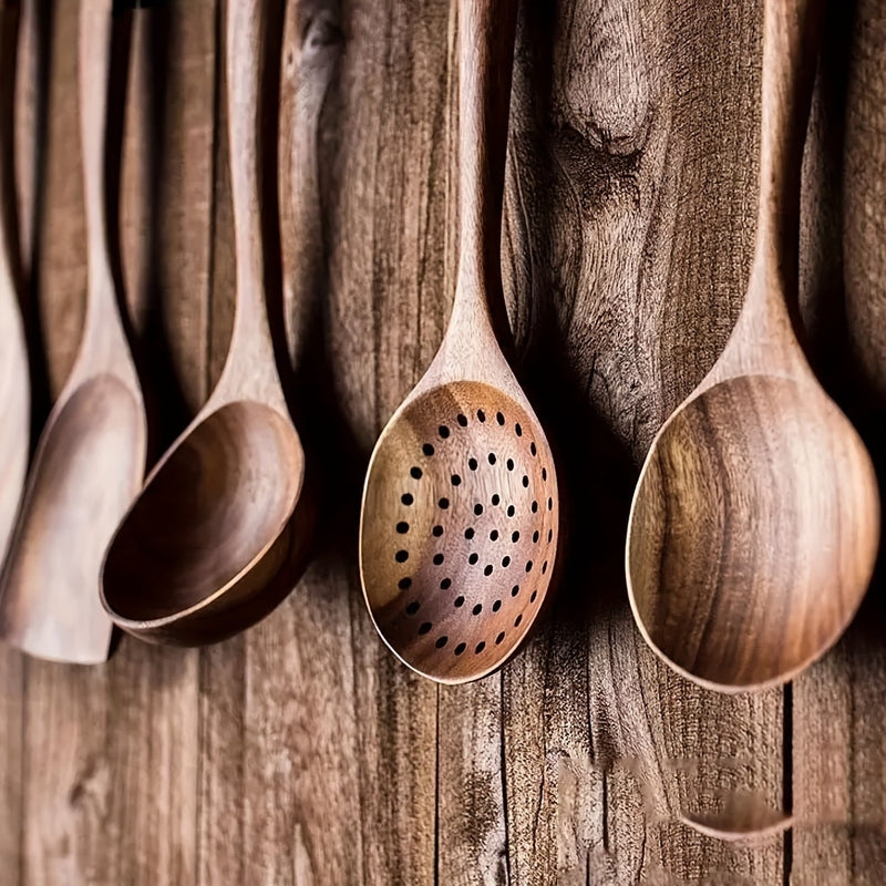 EcoTwist | Sustainable Wooden Utensil Set – Chic Cooking Essentials