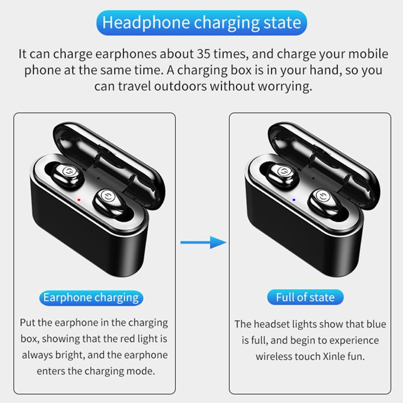 Waterproof Wireless Sport Earbuds – Compact Bluetooth Earphones