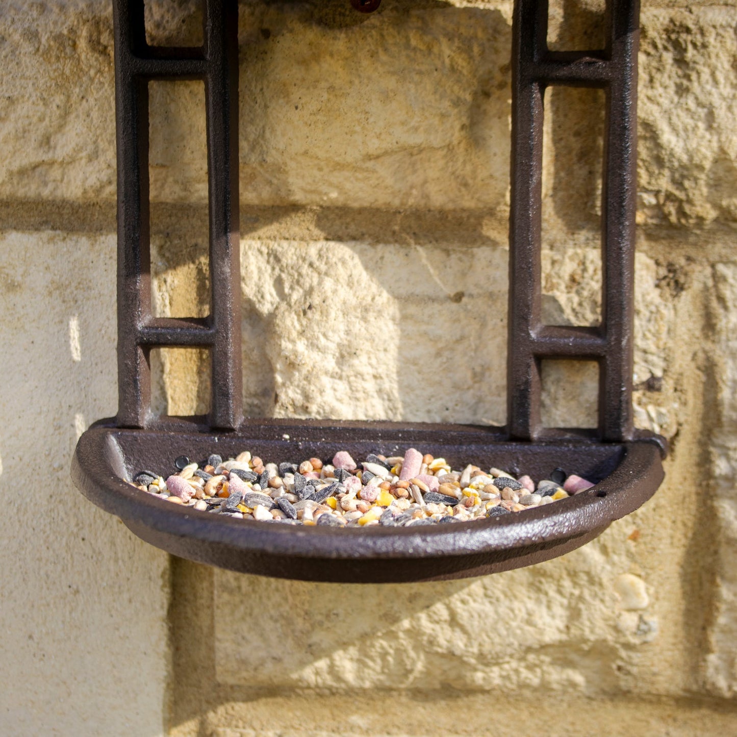 Torvik | Cast Iron Pagoda Wall Bird Feeder