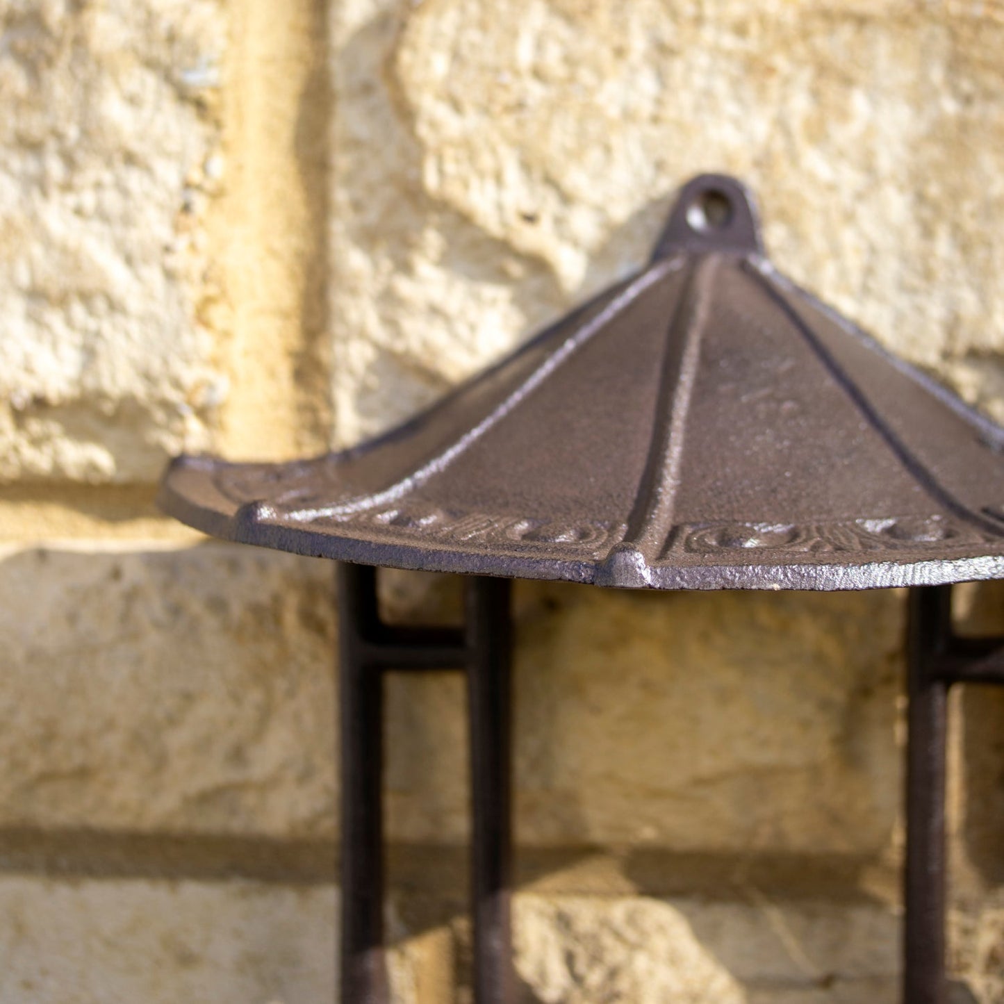 Torvik | Cast Iron Pagoda Wall Bird Feeder