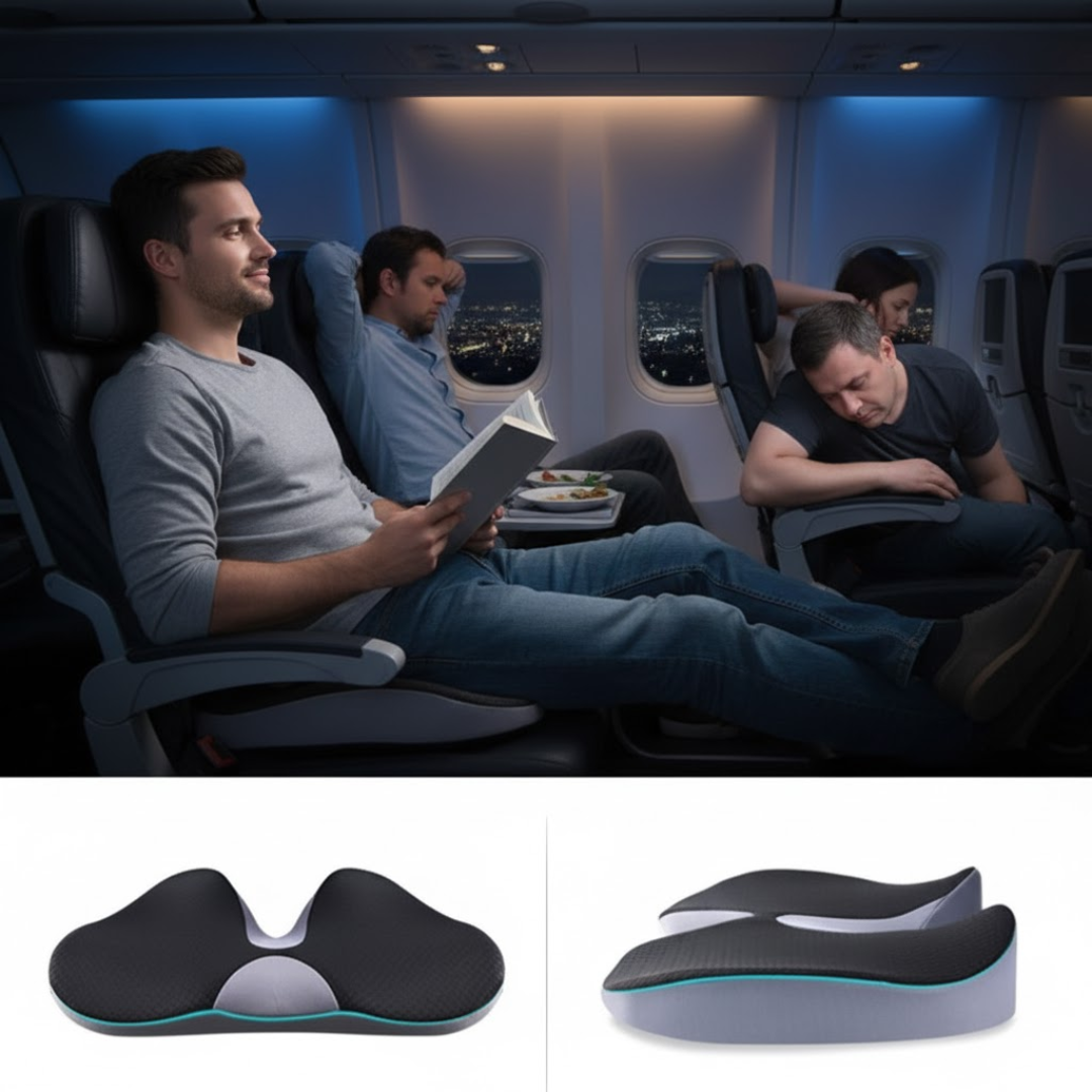 PosturePlush | Ergonomically Designed Contoured Seat Cushion