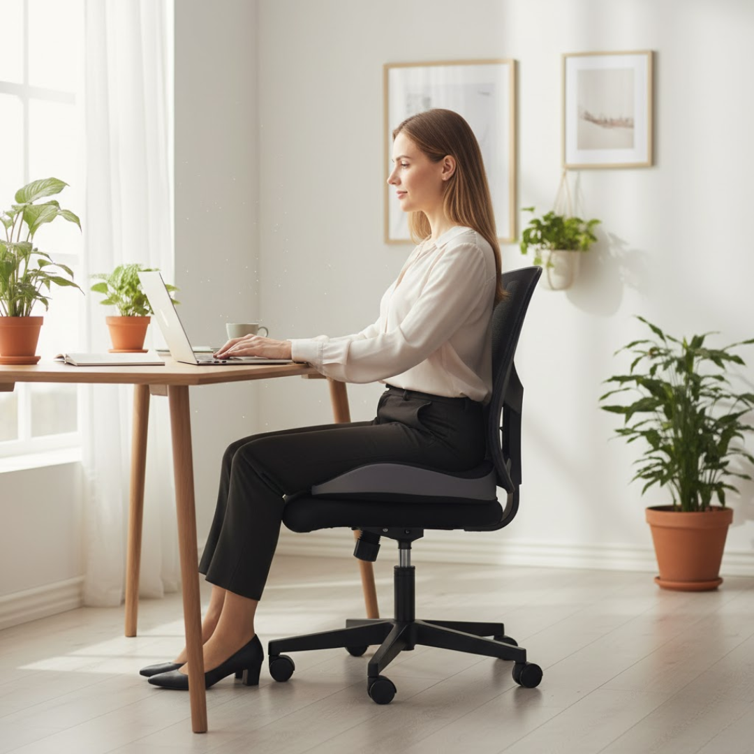 PosturePlush | Ergonomically Designed Contoured Seat Cushion