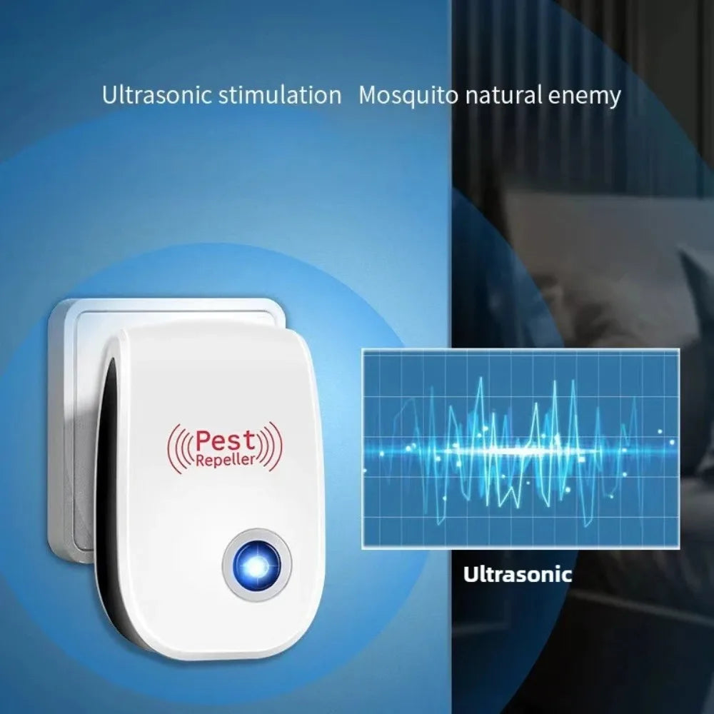 Plug-In Ultrasonic Repeller for Indoor Insects and Rodents