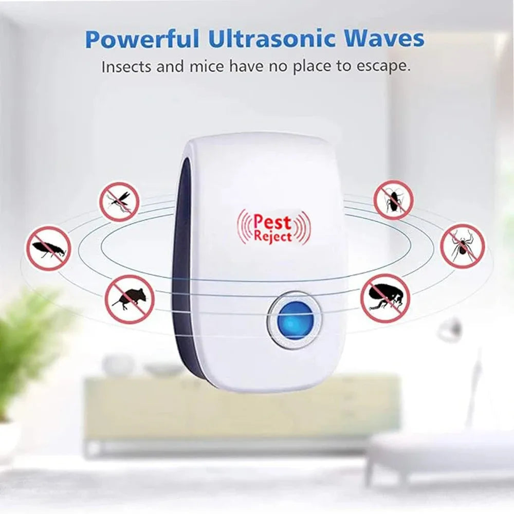 Plug-In Ultrasonic Repeller for Indoor Insects and Rodents