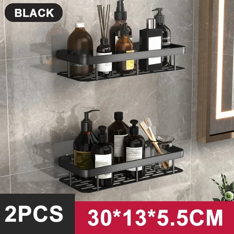 No-Drill Bathroom Corner Shelf Organizer