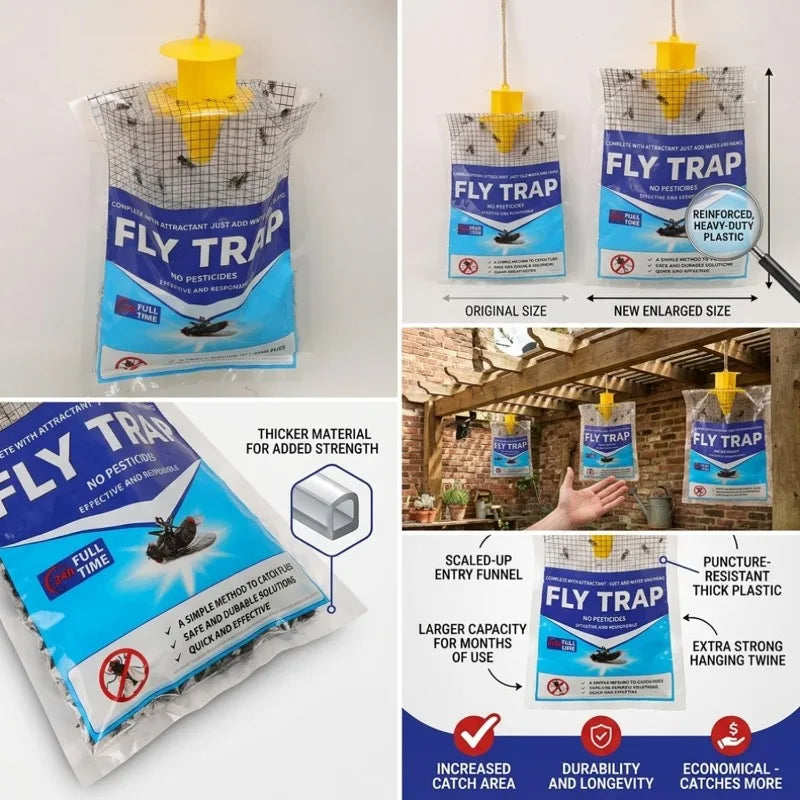 BaitLine | Outdoor Disposable Fly Trap with Water-Soluble Bait