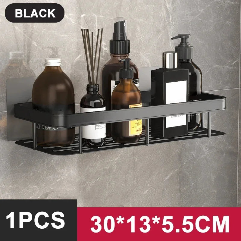 No-Drill Bathroom Corner Shelf Organizer