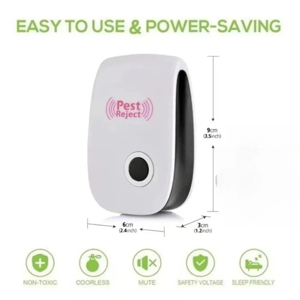 Plug-In Ultrasonic Repeller for Indoor Insects and Rodents