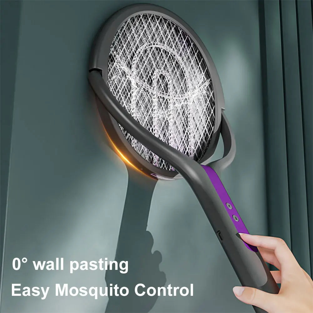 ZapIt | Adjustable Electric Mosquito Swatter with Built-in Camping Light and Rotating Head