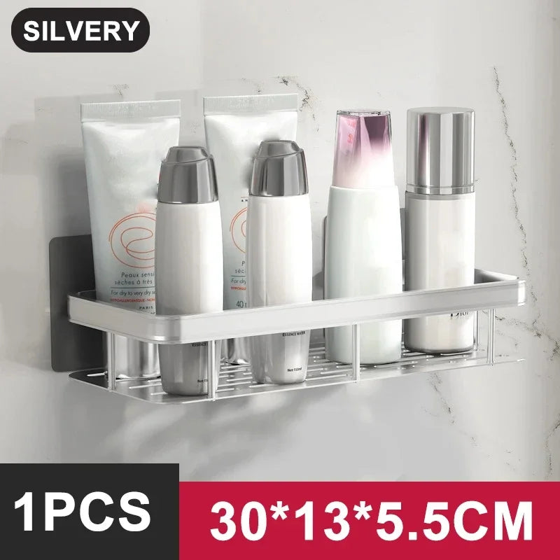 No-Drill Bathroom Corner Shelf Organizer
