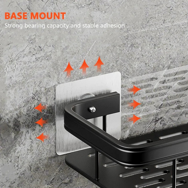 No-Drill Bathroom Corner Shelf Organizer
