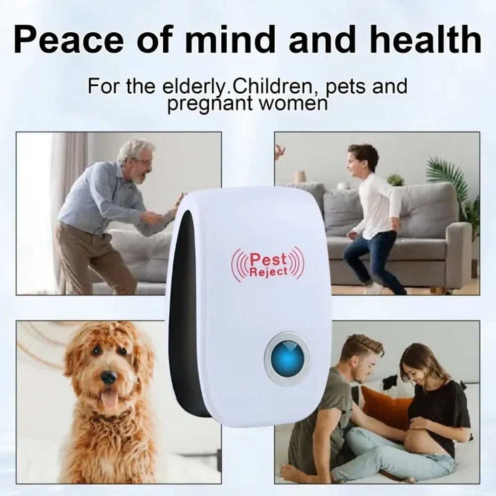 Plug-In Ultrasonic Repeller for Indoor Insects and Rodents