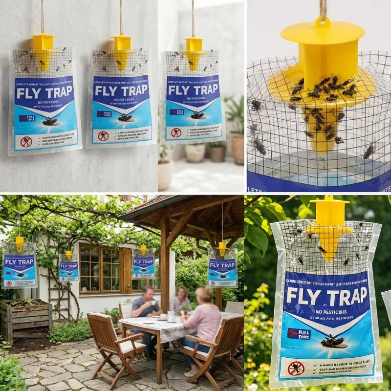 BaitLine | Outdoor Disposable Fly Trap with Water-Soluble Bait