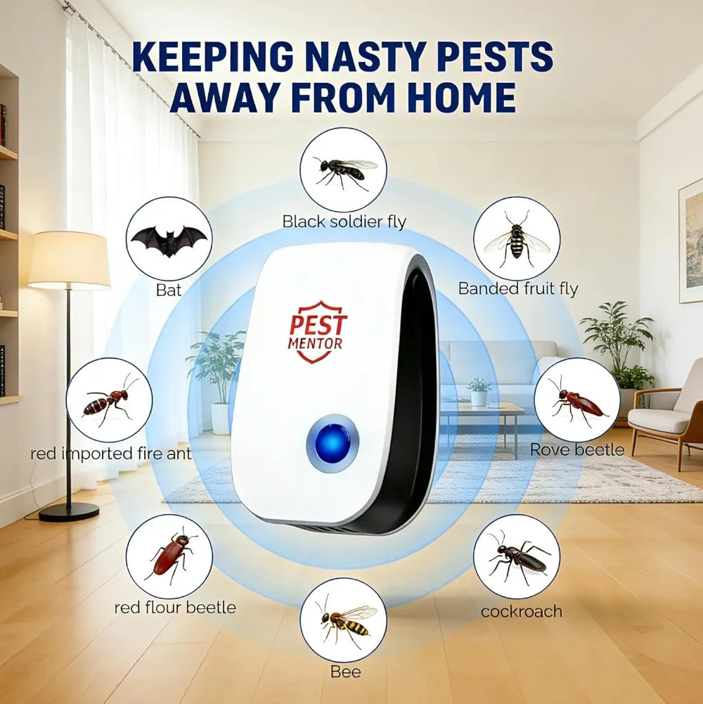 Plug-In Ultrasonic Repeller for Indoor Insects and Rodents