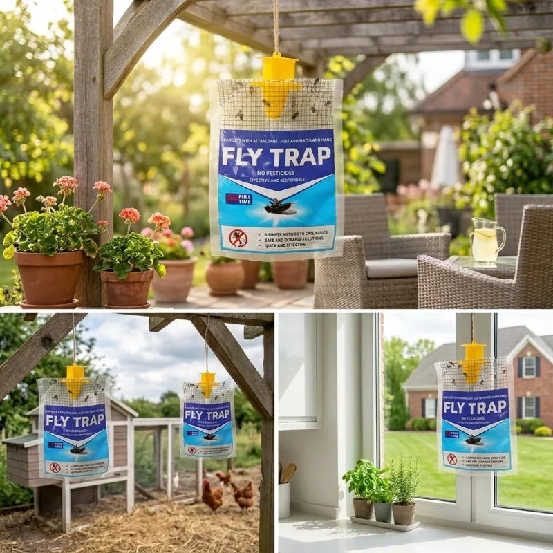 BaitLine | Outdoor Disposable Fly Trap with Water-Soluble Bait
