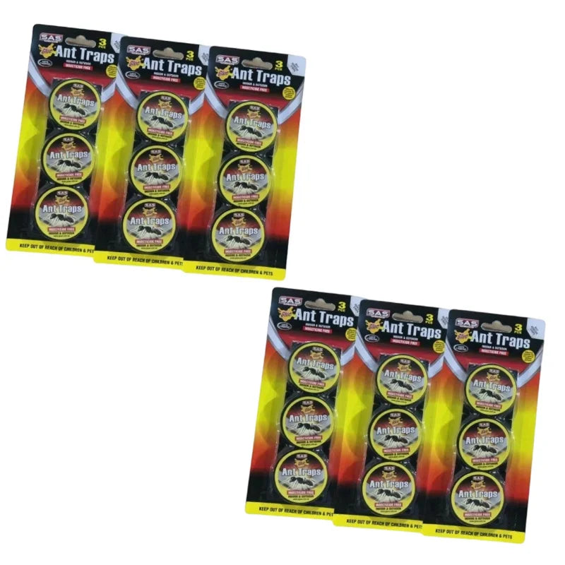 BarrierX | 18-Count Sticky Ant Traps for Indoor and Outdoor Use