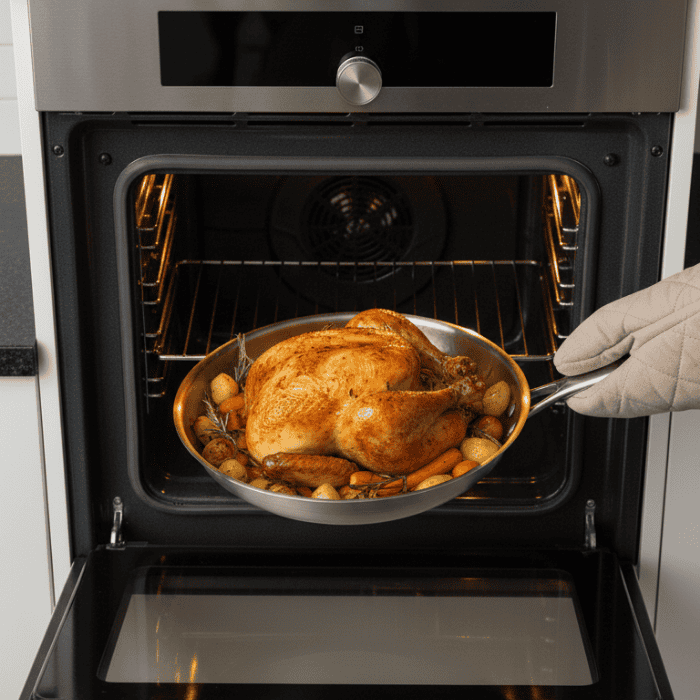SearPro | Professional Stainless Steel Frying Pan for Natural Searing