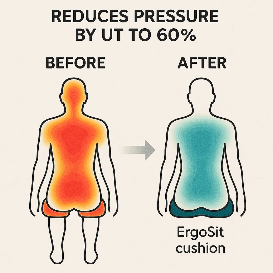 PosturePlush | Ergonomically Designed Contoured Seat Cushion