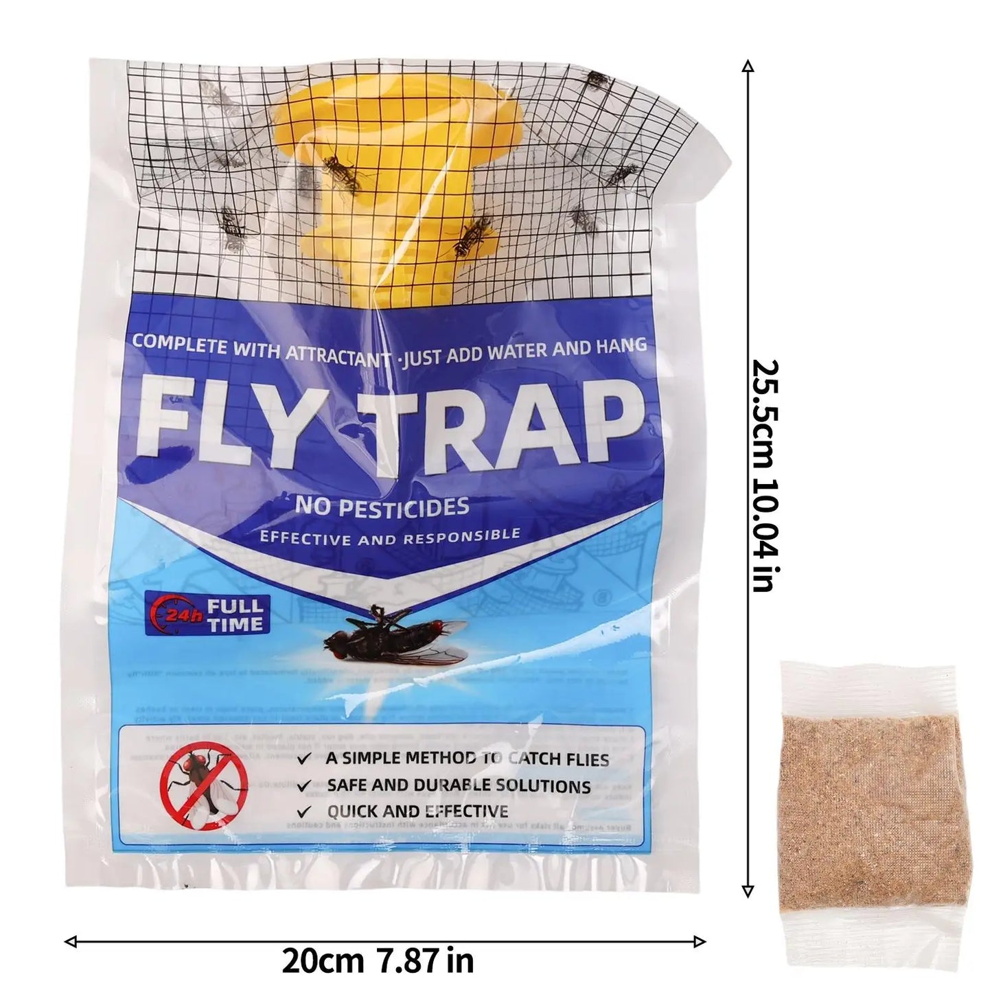 BaitLine | Outdoor Disposable Fly Trap with Water-Soluble Bait
