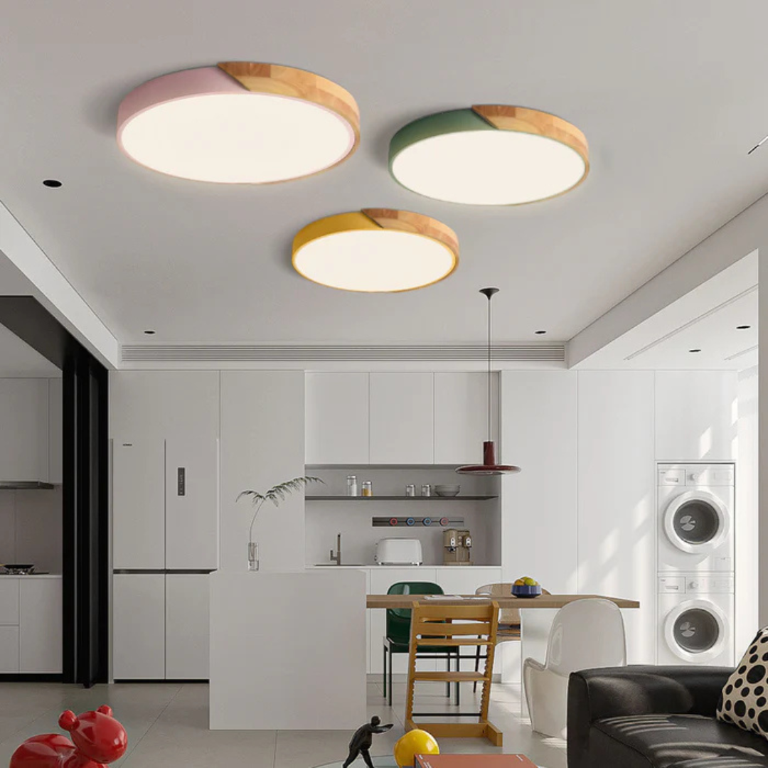 SkovGlow  - Scandinavian Wooden LED Ceiling Light