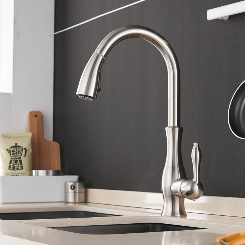 SpiralFlow | Kitchen Faucet with Versatile Pull-Out Spout