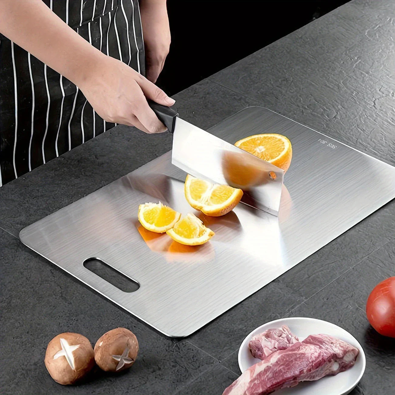 TitanGrip | Titanium-Coated Antibacterial Cutting Board