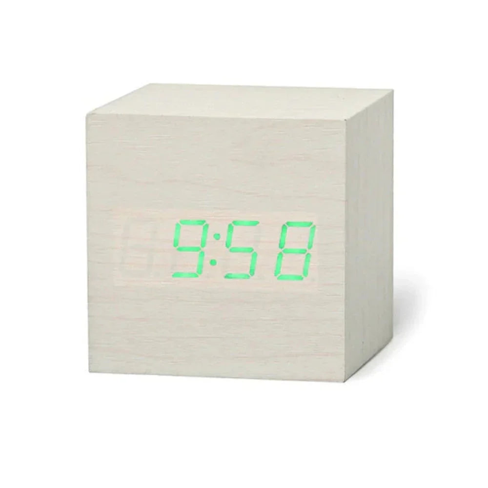 Mini LED Alarm Clock – Compact Digital Clock with Night Mode for Desk