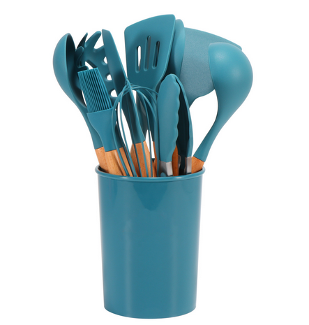 Heat-Resistant Kitchen Utensil Set – Non-Slip Cooking Utensils