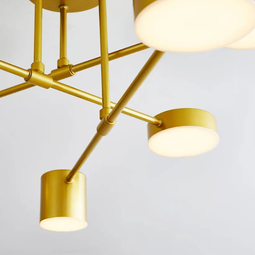 HexaGlow | Contemporary 6-Light Adjustable Ceiling Fixture