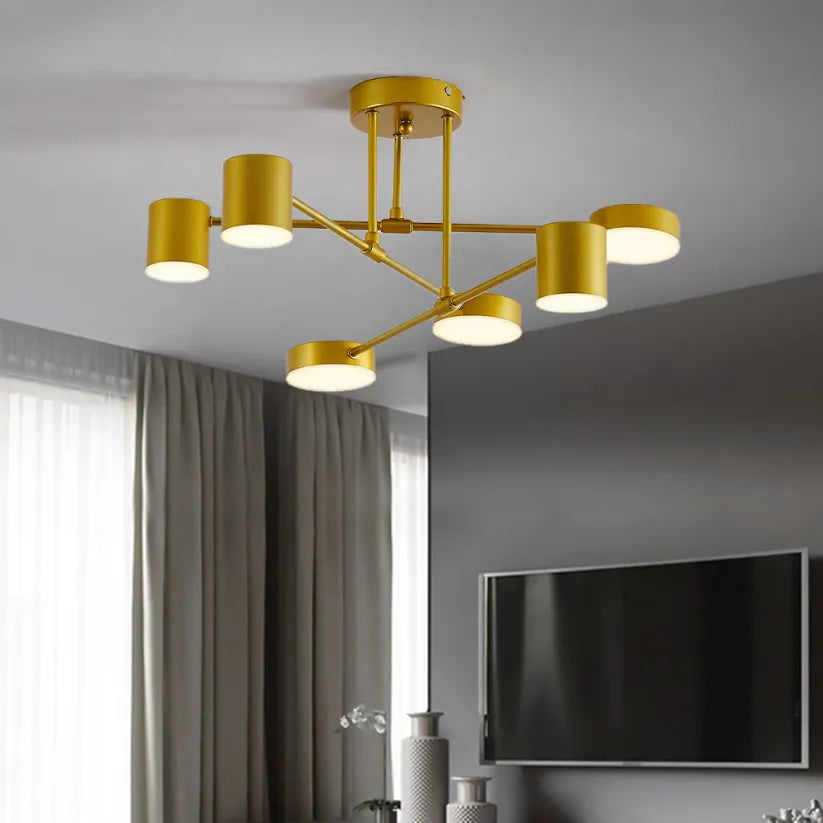 HexaGlow | Contemporary 6-Light Adjustable Ceiling Fixture