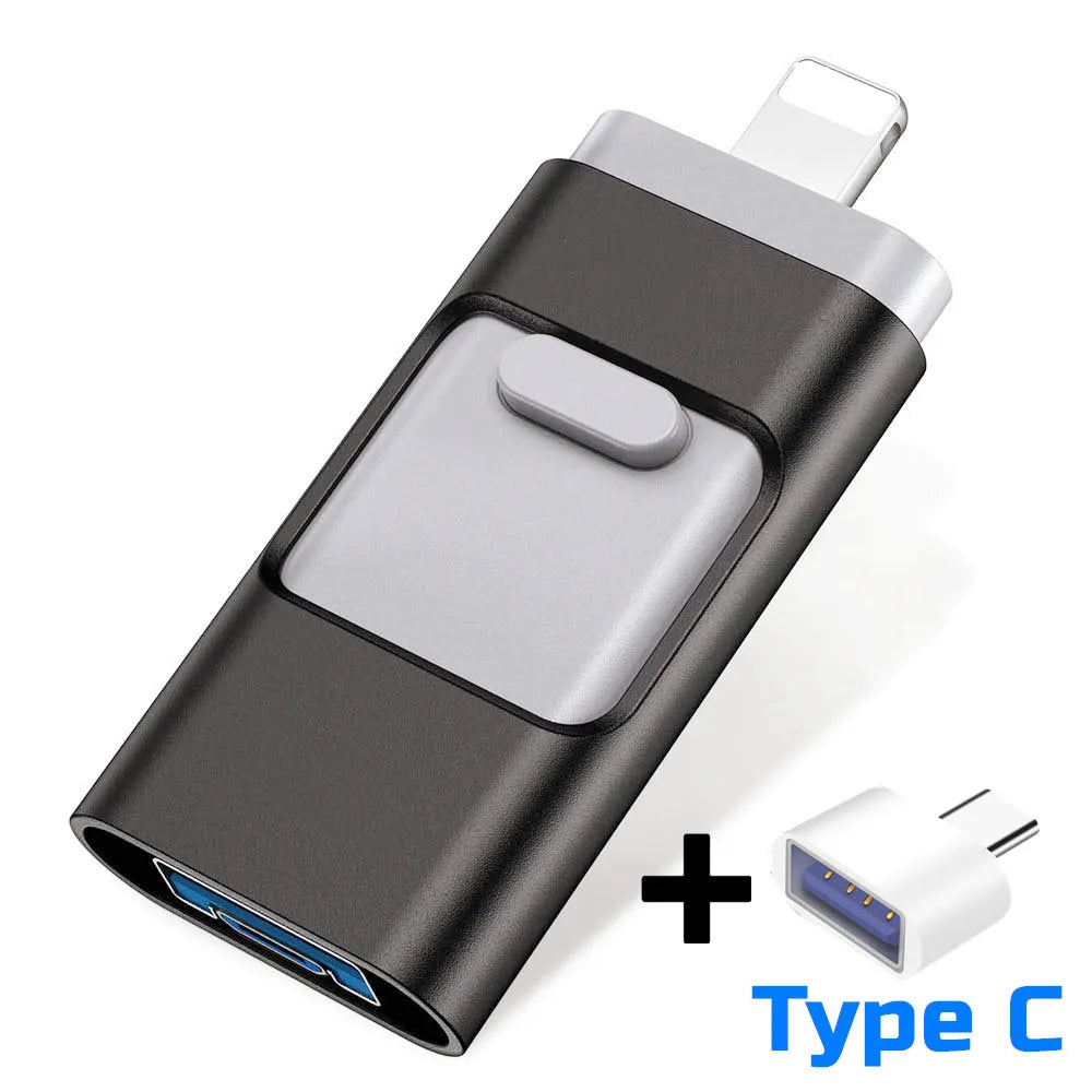 Multi-Functional 4-in-1 USB Hub