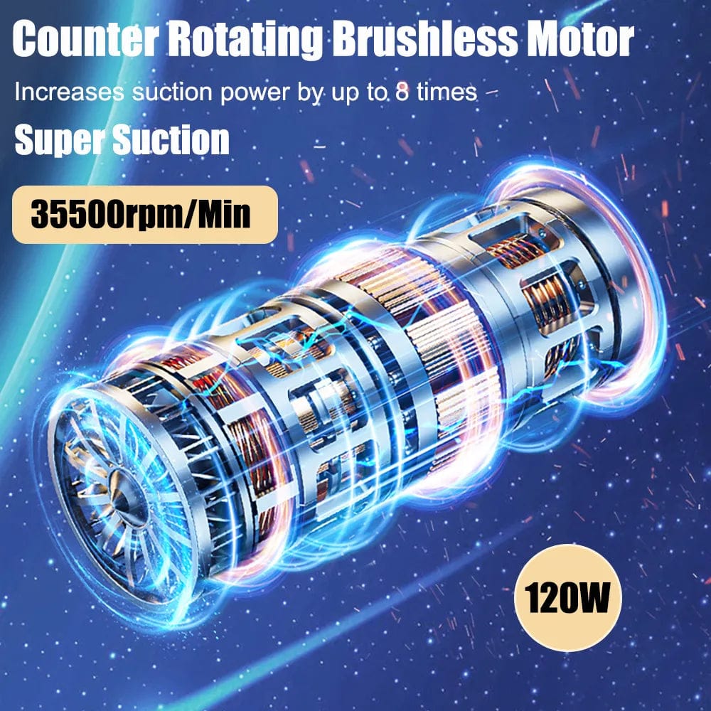 Handheld Car Vacuum Cleaner – Compact & Powerful Cordless Auto Vacuum
