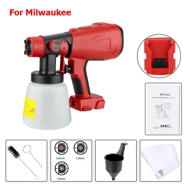 Cordless Electric Paint Sprayer – Handheld with Adjustable Spray Patterns