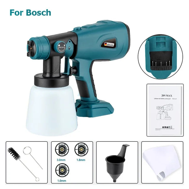 Cordless Electric Paint Sprayer – Handheld with Adjustable Spray Patterns