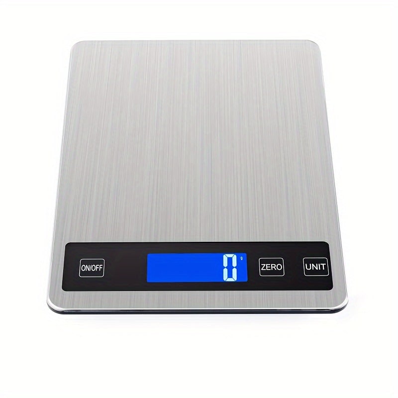 USB Rechargeable Digital Kitchen Scale – Waterproof Stainless Steel Surface