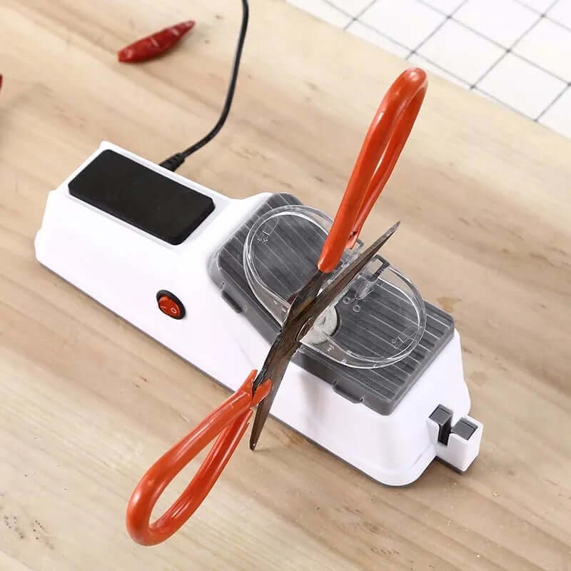 Electric Knife & Scissor Sharpener – USB Rechargeable Automatic Sharpener
