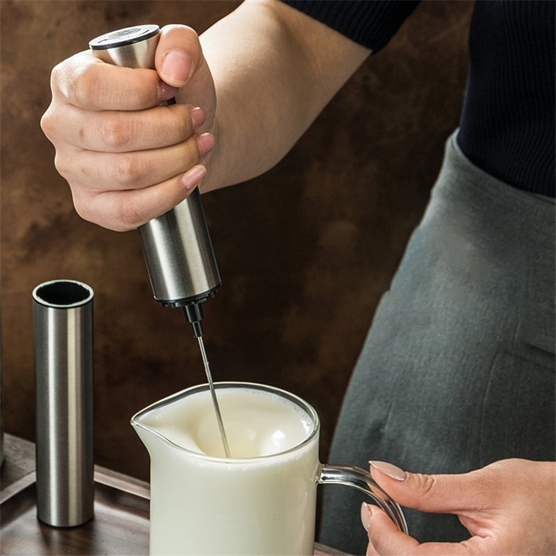 Electric Milk Frother – Handheld Portable Milk Foam Maker